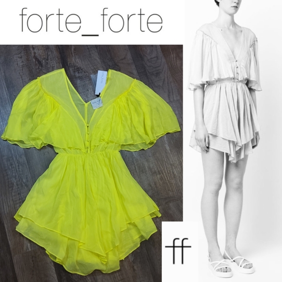 Forte Forte Dresses & Skirts - forte forte Cotton & Silk Voile Short Dress in Lollypop NWT - I
